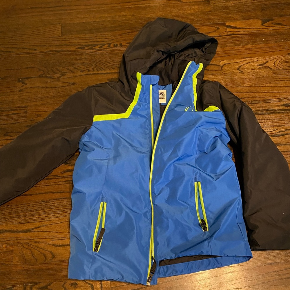 Spyder Boys Flyte Jacket – Kids Full Zip Hooded Winter Apparel Coat size large